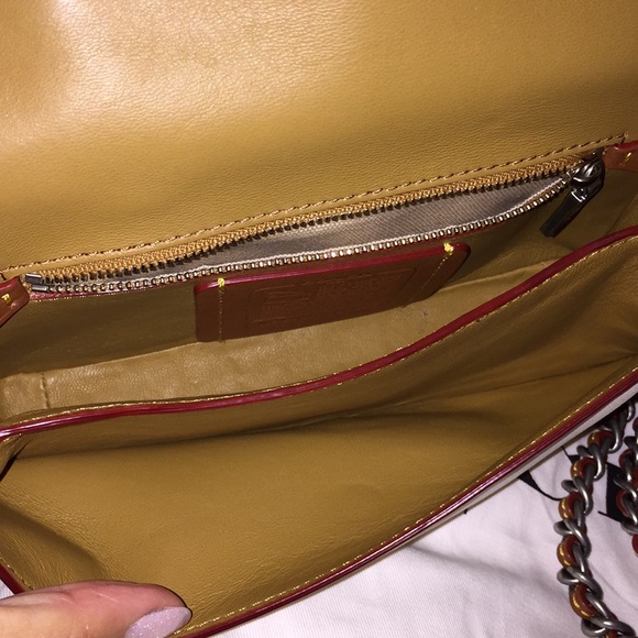 Coach Double Dinky Limited Ed Runway Bag Tea Rose - Picture 5 of 8